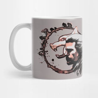 white wolf Mug